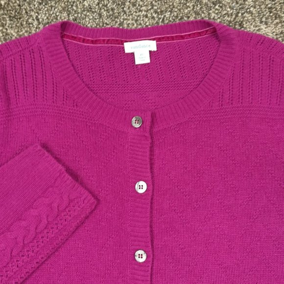Women's Pink Cardigan Sweater - Picture 2 of 9